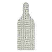 Boho Eclectisch Ingewikkeld Delicaat Kerstpatroon Snijplank (Voorkant)