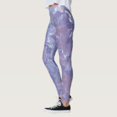 Boho eclectisch zacht Paarse digitaal Abstract mar Leggings (Links)