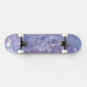 Boho eclectisch zacht Paarse digitaal Abstract mar Persoonlijk Skateboard (Horizontaal)
