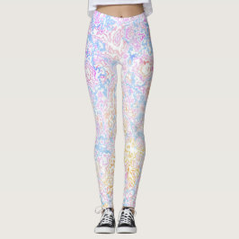 Boho eclectische hippie funky kleurrijke pastel ma leggings