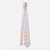 Boho eclectische hippie funky kleurrijke pastel ma stropdas (Achterkant)