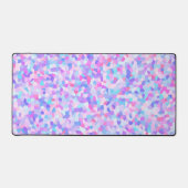 Boho Eclectische Kleurrijke Pastel Sprinkle Mozaïe Bureaumat (Voorkant)