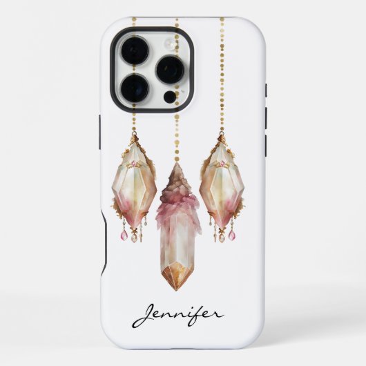 Boho Edelsteen Native American iPhone Hoesje (Achterkant)