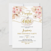 Boho een kleine pompoen draait een dag om kaart (Voorkant)