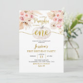 Boho een kleine pompoen draait een dag om kaart (Staand voorkant)