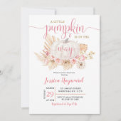 Boho een kleine pompoen is onderweg naar het Baby  Kaart (Voorkant)