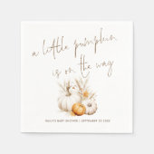 Boho Een kleine pompoen is op weg Baby shower Servet (Voorkant)