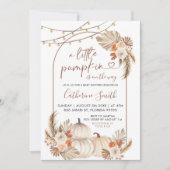 Boho Een kleine pompoen is op weg naar het Baby sh Kaart (Voorkant)