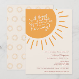 Boho Een kleine zonnestraal is onderweg meisje Kaart