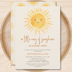 Boho Een Straaltje Zonneschijn Baby Shower Kaart