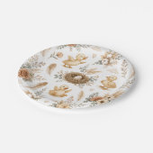 Boho Eendjes Welkom Baby Borrel Papieren Bordje (Gekanteld)