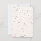 Boho Eenhoorn Verjaardag Bloemen Meisje 21e Verjaa Kaart (Achterkant)