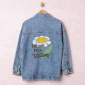 Boho eenvoudige Daisy toekomst mevrouw achternaam Denim Jacket (Hangar)