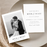 Boho eenvoudige elegante tekst en foto bruiloft save the date<br><div class="desc">Introductie van onze Boho Simple Elegant tekst en foto bruiloft Save the Date! Deze prachtig ontworpen boho bruiloft save the date kaart is voorzien van een minimale zwart-wit foto op de voorkant,  perfect voor elk type van bruiloften.</div>