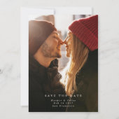 Boho Eenvoudige Elegante Wilde Bloem Bruiloft Save The Date (Voorkant)