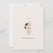 Boho eenvoudige Wildflower bruiloft uitnodiging (Achterkant)