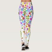 Boho eenvoudige Wildflower Leggings (Achterkant)