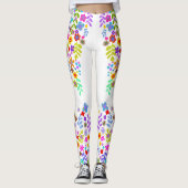 Boho eenvoudige Wildflower Leggings (Voorkant)