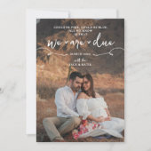 Boho eerste Baby neutrale zwangerschapsaankondigin Aankondiging (Voorkant)