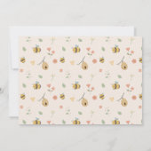 Boho Eerste bijendag 1e bijenverjaardag foto Kaart (Achterkant)