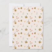 Boho Eerste bijendag 1e bijenverjaardag Kaart (Achterkant)