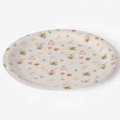 Boho Eerste bijendag 1e bijenverjaardag Papieren Bordje (Gekanteld)