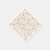 Boho Eerste bijendag 1e bijenverjaardag Servet (Hoek)