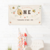 Boho Eerste bijendag 1e bijenverjaardag Spandoek (Insitu)
