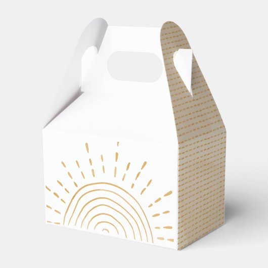 Boho eerste reis om de eerste zondag bedankdoosjes (Achterkant)