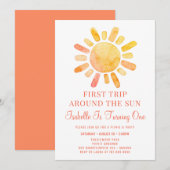 Boho eerste reis om de eerste zondag kaart (Voorkant / Achterkant)