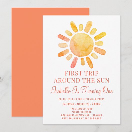 Boho eerste reis om de eerste zondag kaart (Voorkant / Achterkant)