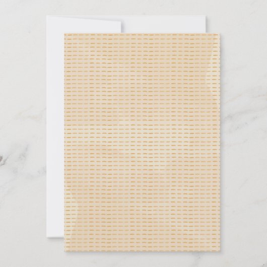 Boho eerste reis om de eerste zondag kaart (Achterkant)