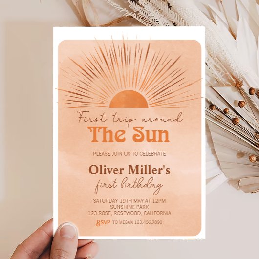 Boho eerste reis om de eerste zondag kaart