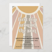 Boho eerste reis om de eerste zondag kaart (Voorkant / Achterkant)