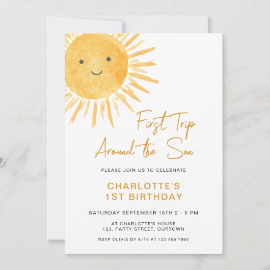 Boho eerste reis rond de 1e verjaardag van het Sun Kaart (Voorkant)