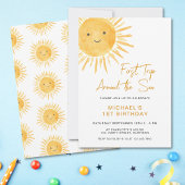 Boho eerste reis rond de Sun Boy's 1e verjaardag Kaart