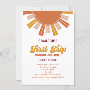 Boho eerste reis rond de zon 1e verjaardag kaart