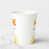 Boho eerste reis rond de zon 1e verjaardag papieren bekers (Links)