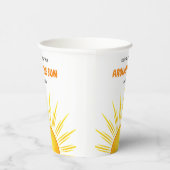 Boho eerste reis rond de zon 1e verjaardag papieren bekers (Rechts)