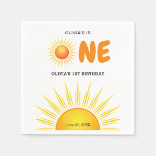 Boho eerste reis rond de zon 1e verjaardag servet
