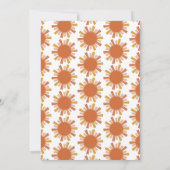 Boho eerste reis rond de zon eerste verjaardag kaart (Achterkant)