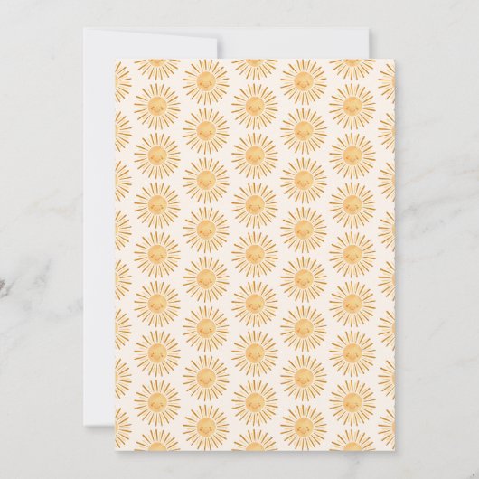 Boho eerste reis rond de zon kaart (Achterkant)