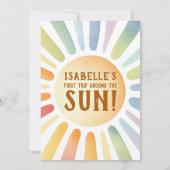 Boho eerste reis rond de zon kaart (Achterkant)