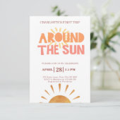 Boho eerste reis rond de zon kaart (Staand voorkant)