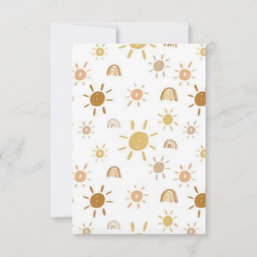 Boho eerste reis rond de zon kaart (Achterkant)