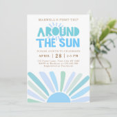 Boho eerste reis rond de zon kaart (Staand voorkant)