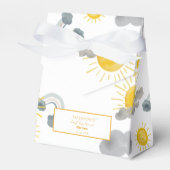 Boho eerste reis rond de zon op 1 oktober bedankdoosjes (Voorkant Zijde)