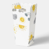 Boho eerste reis rond de zon op 1 oktober bedankdoosjes (Achterkant)