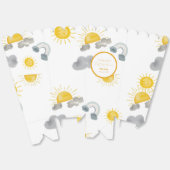 Boho eerste reis rond de zon op 1 oktober bedankdoosjes (Ongevouwen)