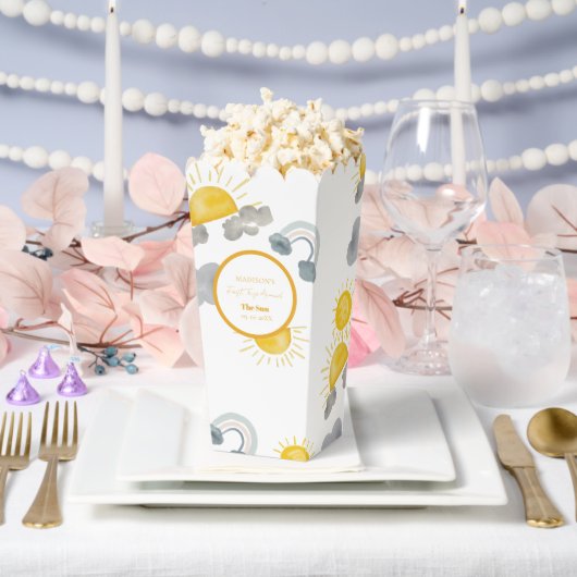 Boho eerste reis rond de zon op 1 oktober bedankdoosjes (Huwelijk)